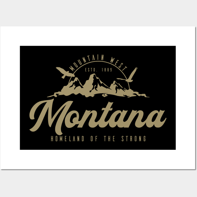 USA, Mountain states, Montana Gold classic Wall Art by NEFT PROJECT